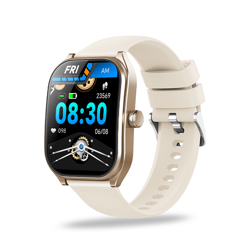 Jam Tangan Pintar Cruve 2,01 inci HD, Panggilan Bluetooth, Daya Tahan Baterai 300mAh - Aolon
